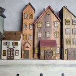 Domki z Młynem drewniane na klucze handmade 25 - 