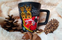 Ręcznie malowany świąteczny kubek 300 ml.
