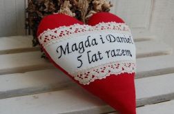 Serce z dedydkacją - zamówienie pani Renaty
