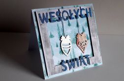 Kartka świąteczna Boże Narodzenie bombki