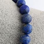 Naszyjnik ze znakiem zodiaku Strzelec, z koralikami z lapisu lazuli - Koraliki