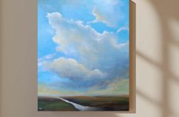 Pejzaż-obraz akrylowy formatu 60x50 cm .