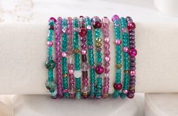 Zestaw 11 Bransoletek Mocy - Jadeit, Turkus i Kwarc | Handmade