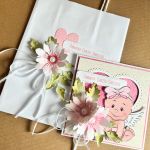 041,Kartka  na chrzest w pudełku z torebką - 041,Kartka w pudełku na chrzest w pudełku z torebką