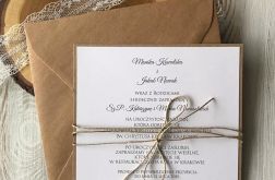 Zaproszenie na ślub - jednostronne