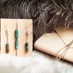 Bransoletka i kolczyki -  jaspis cesarski - handmade - Komplet - jaspis cesarski