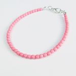 Różowa - minimalisyczna bransoletka - 