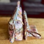 Komplet 3 kosmetyczek wodoodpornych - kwiaty - wodoodporne