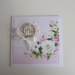 Kartka Pierwsza Komunia Święta róż kwiaty - Kartka Pierwsza Komunia Święta róż kwiaty