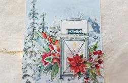 Kartka świąteczna latarnia - z kopertą