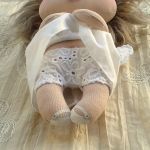 ANIOŁEK lalka - dekoracja tekstylna, OOAK/26 - mam haftowane majteczki