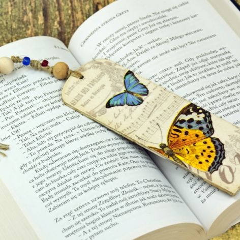 zakładka do książki- motyle