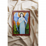 Anioł Stróż Ogrodowy 33x24 cm, J Aga Art - Anioł Stróż malowany na desce