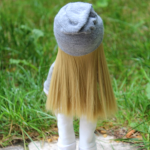 Lalka handmade, ręcznie robiona lalka - włosy można czesać