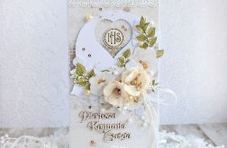 Kartka komunijna DL "Holy&White 4" GOTOWA