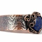 Lapis, Miedziana bransoletka z lapis lazuli  - miedziana bransoletka z lapis lazuli