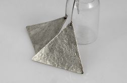 Trójkąty - srebrne kolczyki 191117-06