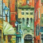 Ulica Bolonii - obraz na płótnie