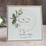 Kartka ślubna w ozdobnej kopercie WA 23b - Kartka ślubna w ozdobnej kopercie