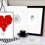 Grafika Różane Serce, na Walentynki i nie tylko - Z innymi różami