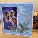 kartka bożonarodzeniowa ze św. Rodziną - kartka od przodu