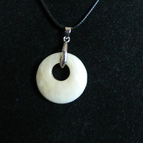 Naturalny żółty awenturyn, kółko z dziurką, wisiorek uniseks