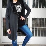 Oversize bluza ogromny kaptur grafit - posiada dwie kieszenie  zapinane na napy
