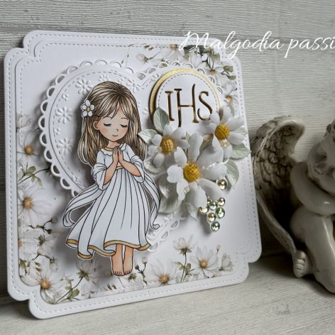 Kartka komunijna 3D w pudełku