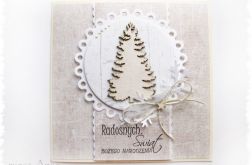 Kartka świąteczna z choinką