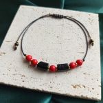 "Roma" - bransoletka z naturalnymi kamieniami. - oryginalna ozdoba nadgarstka