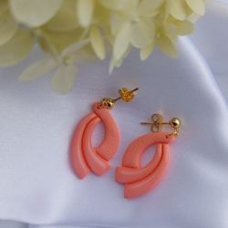 "Kalliope I" - kolczyki z gliny polimerowej.