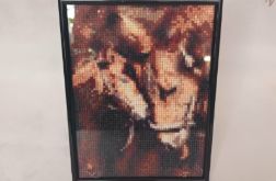 Obrazek diamentowy 15x20cm KONIE