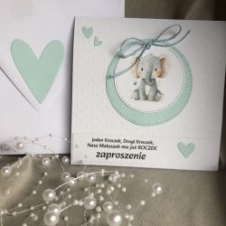 Zaproszenie na roczek! chłopiec! Otwierane z kopertą!