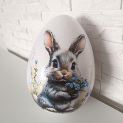 Jajko styropianowe 15 cm Zajączek