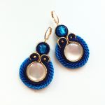 Blue Moon kolczyki sutaszowe - 
