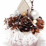 Stroik dekoracja Boże Narodzenie Zimowy Domek  - Zimowy domek