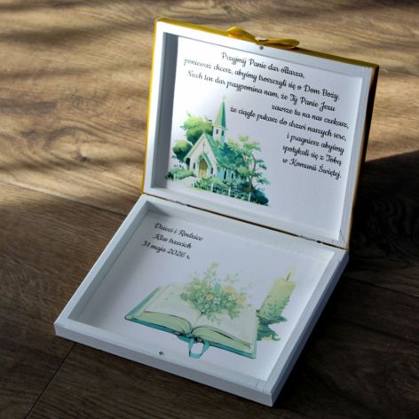 Pudełko na Dar Ołtarza - Pierwsza Komunia Św.