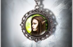 Medalion Elf - Elves - zdobiony