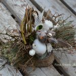 Stroik wielkanocny na stół naturalny - Naturalne materiały