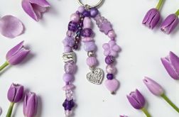 Fioletowy breloczek dla dziewczynki