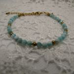 Delikatna bransoletka z amazonitem 04 - 