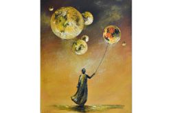 Hold my world, obraz realizm bajkowy, obraz surrealizm