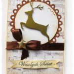 Kartka świąteczna z reniferem - 