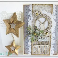 Kartka świąteczna z reniferem 15