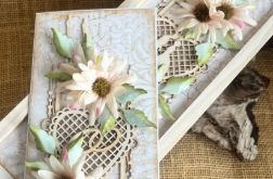 138,Ślubna skrzyneczka na wino z kartką w pudełku