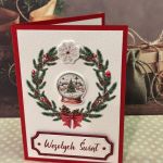 Kartka Świąteczna Boże Narodzenie CC_01 - Kartka Świąteczna Boże Narodzenie ze śnieżną kulą