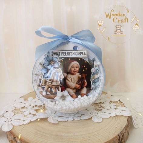Bombka ze zdjęciem Boże Narodzenie 4 GOTOWA