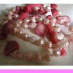 Różowe perły i koral - interesujący duet w srebrze - 