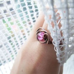 Pink Flame Ring