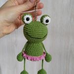 Brelok żabka, Brelok do kluczy, Brelok dla dziecka, Brelok na prezent - 